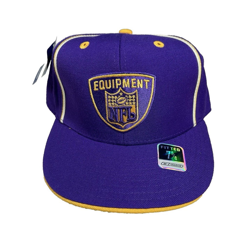 Vintage Reebok Vikings Hat Fitted 7 5/8 NFL Football Y2K Wool Minnesota